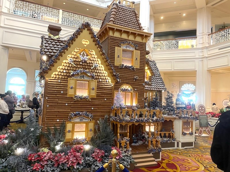 Large gingerbread house at Grand Floridian at Disney World