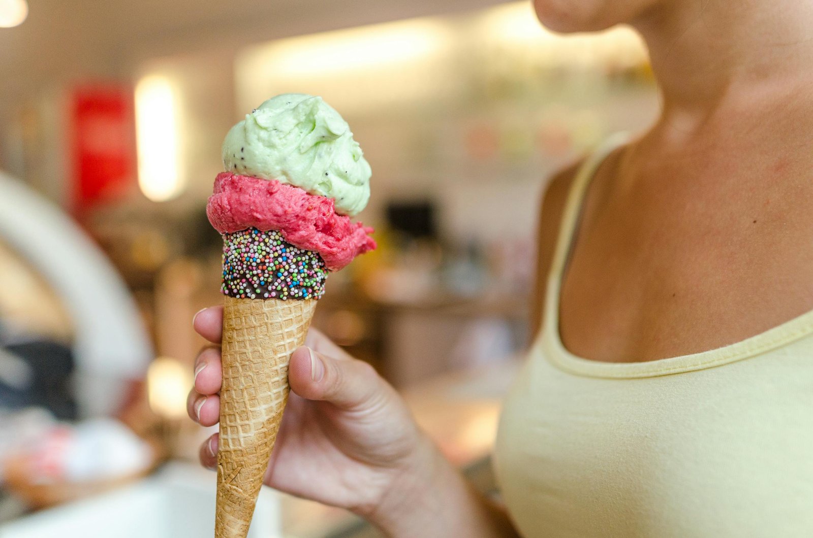 Eating an ice cream cone on a warm sunny day has to be part of every summer bucket list!